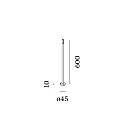Wever & Ducré Pied de lampe STIPO POLE 600, anthrazit