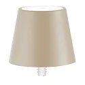 Lampe rechargeable POLDINA STOPPER IP54, couleur sable gradable