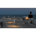 Zafferano battery table lamp POLDINA MICRO IP65, white dimmable
