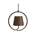 Lampe suspendue à accu POLDINA IP54, rouille, laqué gradable