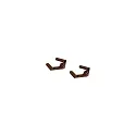 Support mural PENCIL MODULO LUCE lot de 2, corten