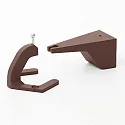 Support mural PENCIL MODULO LUCE, rouille