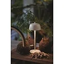 battery table lamp CIRCE IP65, white matt dimmable