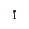 Lampe de table à accu OFELIA MICRO IP65, rouille gradable